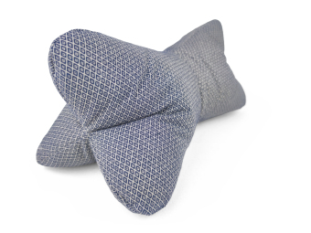 Leseknochen navy Rauten