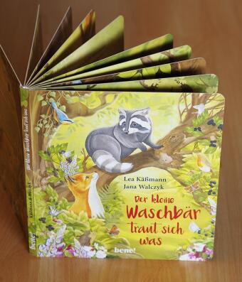 Der kleine Waschbär traut sich was