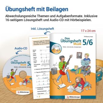 Das Übungsheft Musik 5/6, m. Audio-CD