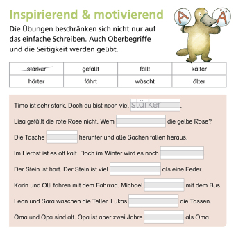 Rechtschreiben mit Rico Schnabel, Klasse 2