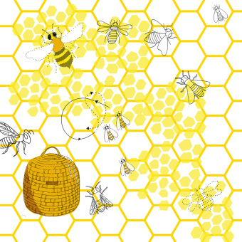 Bienenwachstuch Bienchen