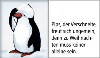 Wand-Adventskalender - Pinguin-Weihnacht