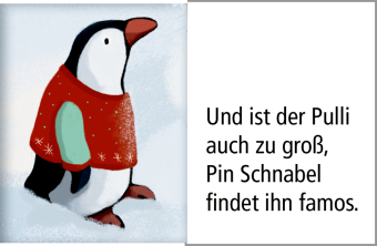 Wand-Adventskalender - Pinguin-Weihnacht