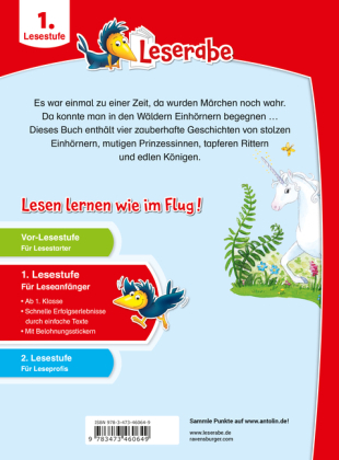 Leserabe 1. Lesestufe - Einhorngeschichten