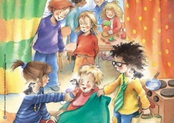 Die kleinen Streithammel, Kamishibai-Bilderbuch-Karten