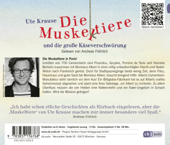 Die Muskeltiere und die große Käseverschwörung,3 Audio-CD