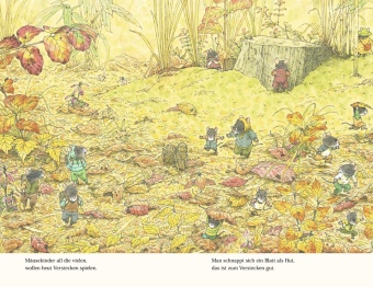 Familie Maus feiert den Herbst