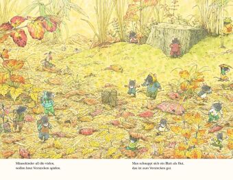 Familie Maus feiert den Herbst