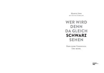 Wer wird denn da gleich schwarzsehen