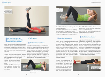 Rückentraining mit Theraband und Pezziball. Übungen für einen gesunden Rücken