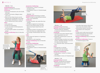 Rückentraining mit Theraband und Pezziball. Übungen für einen gesunden Rücken