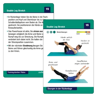 Trainingskarten: Pilates ohne Geräte