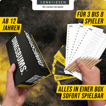 DENKRIESEN - PARTYFIEBER - DINGSBUMS® "Das grundverkehrte Partyspiel"