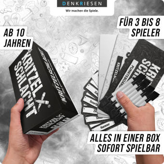 DENKRIESEN - PARTYFIEBER - KRITZELSCHLACHT® "Das gnadenlose Partyspiel"