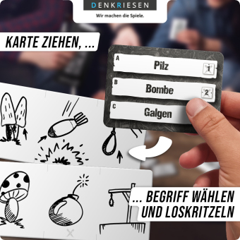 DENKRIESEN - PARTYFIEBER - KRITZELSCHLACHT® "Das gnadenlose Partyspiel"