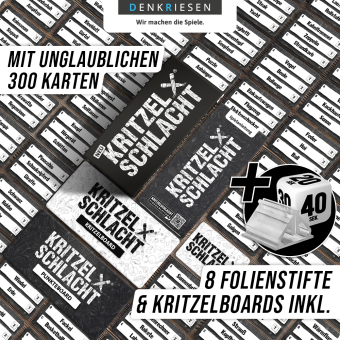 DENKRIESEN - PARTYFIEBER - KRITZELSCHLACHT® "Das gnadenlose Partyspiel"