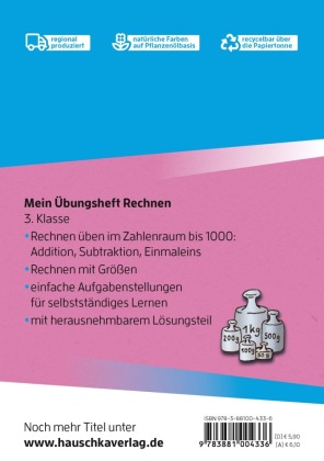 Mein Übungsheft Rechnen 3. Klasse