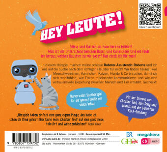 Checker Tobi  - Der große Haustier-Check: Katze, Hund, Kaninchen - Das check ich für euch!,1 Audio-CD