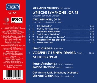 Lyrische Symphonie,1 Audio-CD