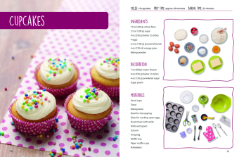Kids Easy Cup Cookbook: Baking with Kids (Part 1), Baking box set incl. 5 colorful measuring cups, m. 1 Buch, m. 5 Beilage