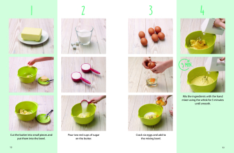 Kids Easy Cup Cookbook: Baking with Kids (Part 1), Baking box set incl. 5 colorful measuring cups, m. 1 Buch, m. 5 Beilage
