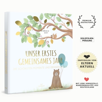 Babyalbum - UNSER ERSTES GEMEINSAMES JAHR (blau)