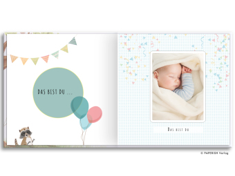 Babyalbum - UNSER ERSTES GEMEINSAMES JAHR (blau)