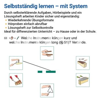 Das Übungsheft Musik 1/2, m. 1 Audio-CD