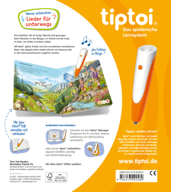 tiptoi® Liederbücher - Meine schönsten Lieder für unterwegs