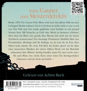 Felix Blom. Der Häftling aus Moabit,2 Audio-CD, 2 MP3