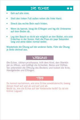 Yoga für Kinder. 30 Bildkarten mit anschaulichen Erklärungen