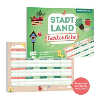Stadt, Land, Gartenliebe - Der Spieleklassiker für alle mit grünem Daumen