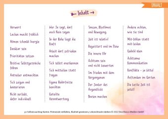30 Selbstcoaching-Karten: Potenziale entfalten, Klarheit gewinnen, Lebensfreude stärken
