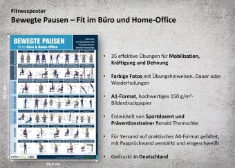 Fitnessposter Bewegte Pausen