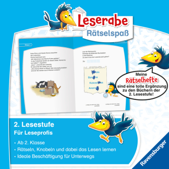 Leserabe Rätselspaß - Krimirätsel zum Lesenlernen (2. Lesestufe)