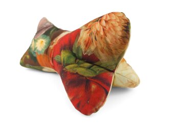 Leseknochen Blumen auf Olivegrün
