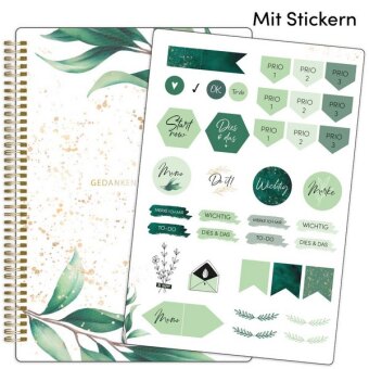 Notizblock Botanical, vegan