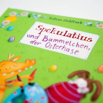 Spekulatius, der Weihnachtsdrache. Spekulatius und Bammelchen, der Osterhase 