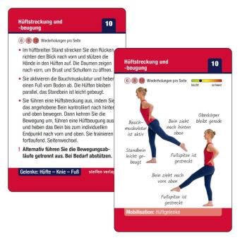 Trainingskarten Gelenke: Hüfte - Knie - Fuß