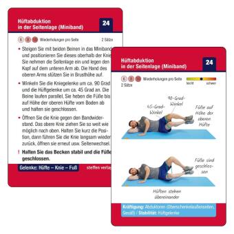 Trainingskarten Gelenke: Hüfte - Knie - Fuß