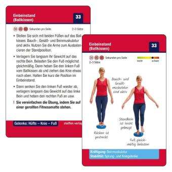 Trainingskarten Gelenke: Hüfte - Knie - Fuß