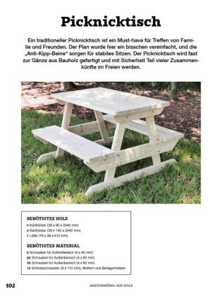 Gartenmöbel aus Holz