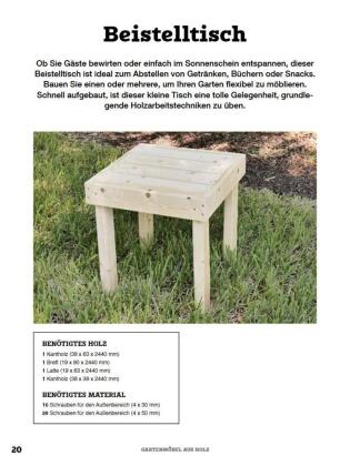 Gartenmöbel aus Holz
