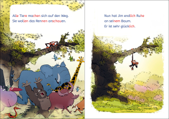 Leselöwen 1. Klasse - Jim ist mies drauf - Fertig, los ... Banane!