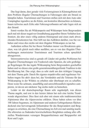 Wildcamping beim Bergwandern