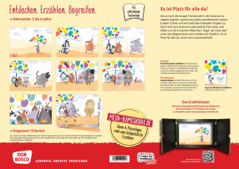 Das Zebra mit dem Regenschirm. Kamishibai Bildkartenset