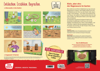 Was macht der Regenwurm im Garten? Kamishibai Bildkartenset