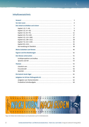 Nach vorn, nach Süden - Sarah Jäger - Schülerarbeitsheft - Hauptschule