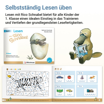 Lesen mit Rico Schnabel, Heft 1: Silben