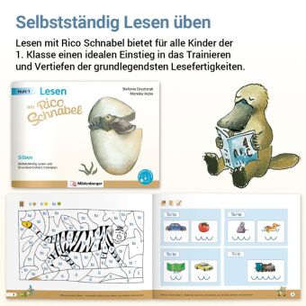 Lesen mit Rico Schnabel, Heft 1: Silben